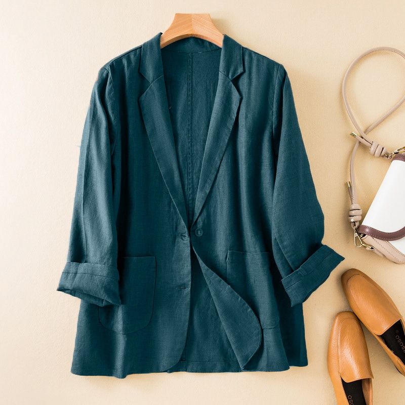 Vivienne Prestige Cotton-Linen Blazer