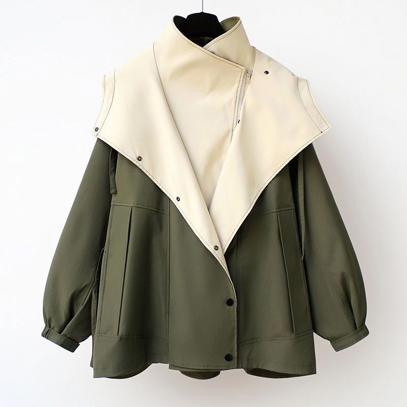 Amelia Asymmetrical Two-Tone Jacket
