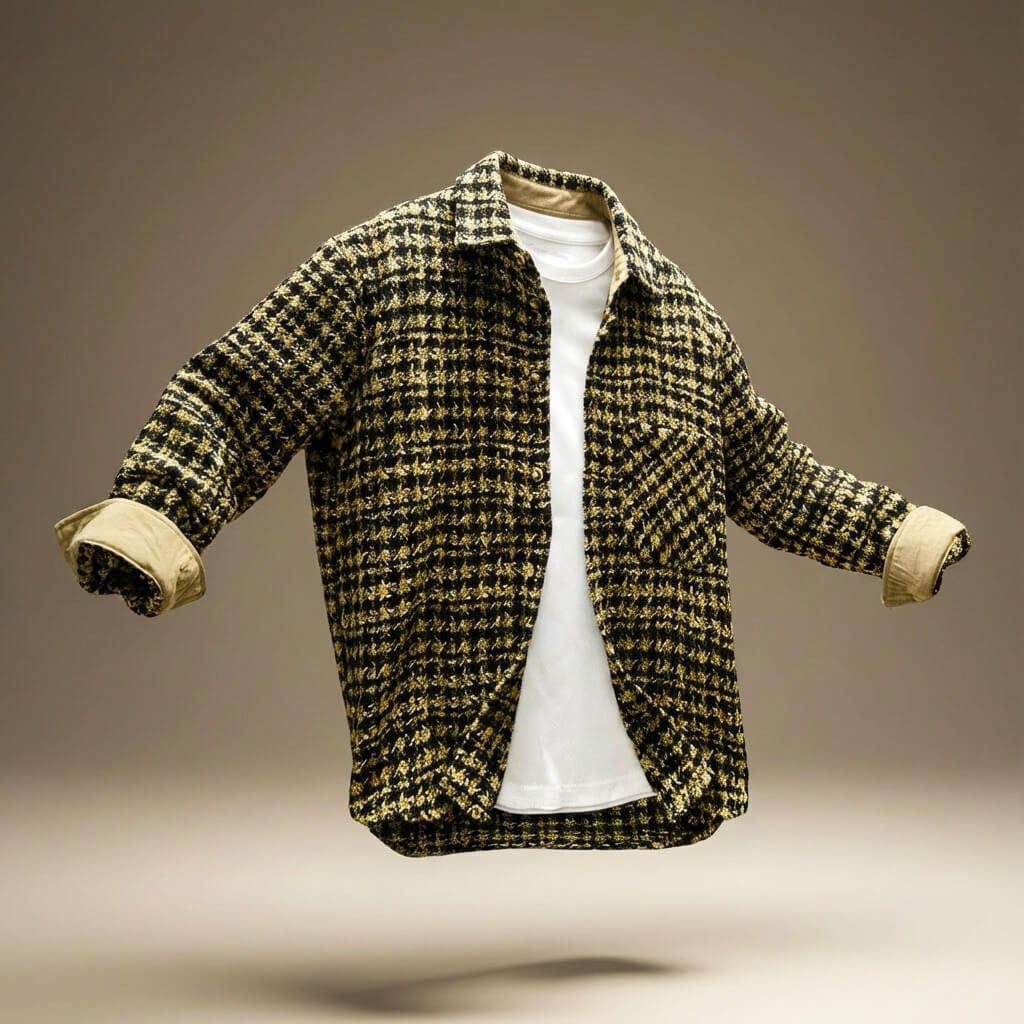 James Houndstooth Wool Jacket