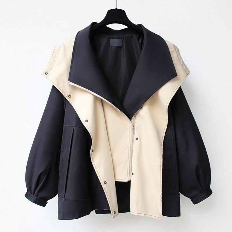 Amelia Asymmetrical Two-Tone Jacket