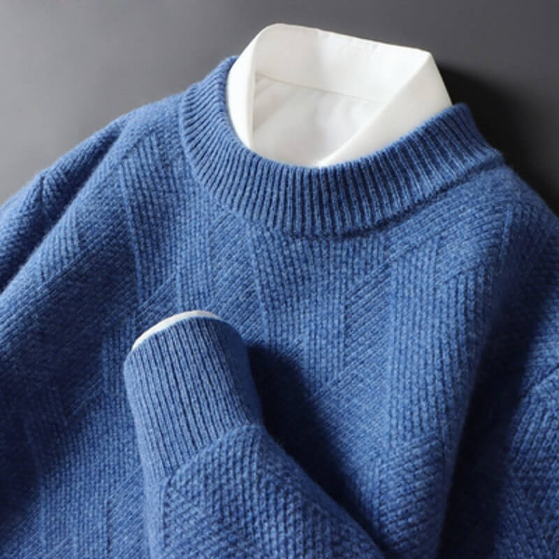 Giovanni Jacquard Cashmere Sweater
