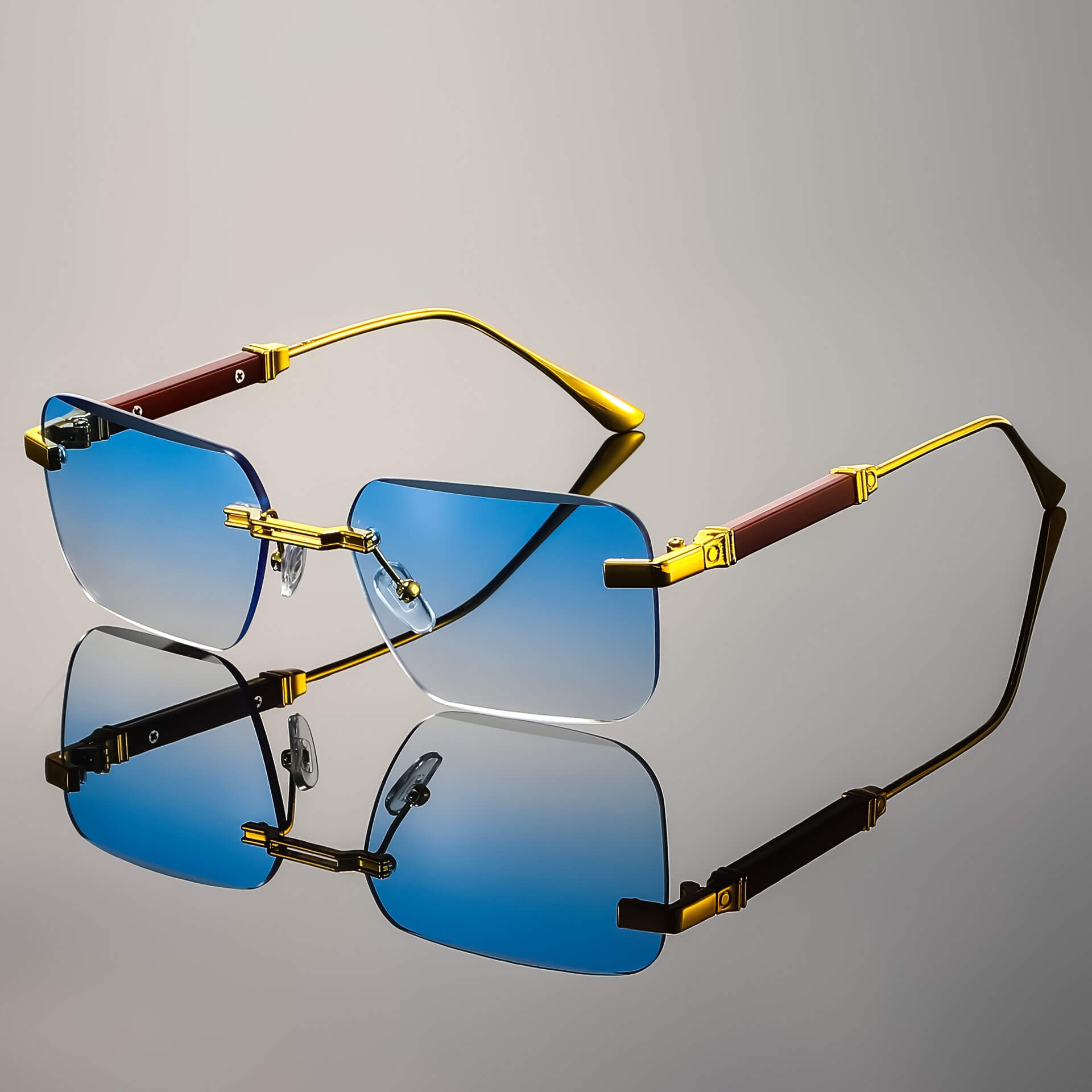 Bruno Valenci Rimless Shades