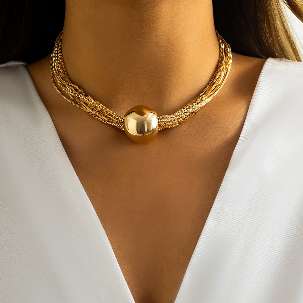 Aria Elegant Sphere Necklace
