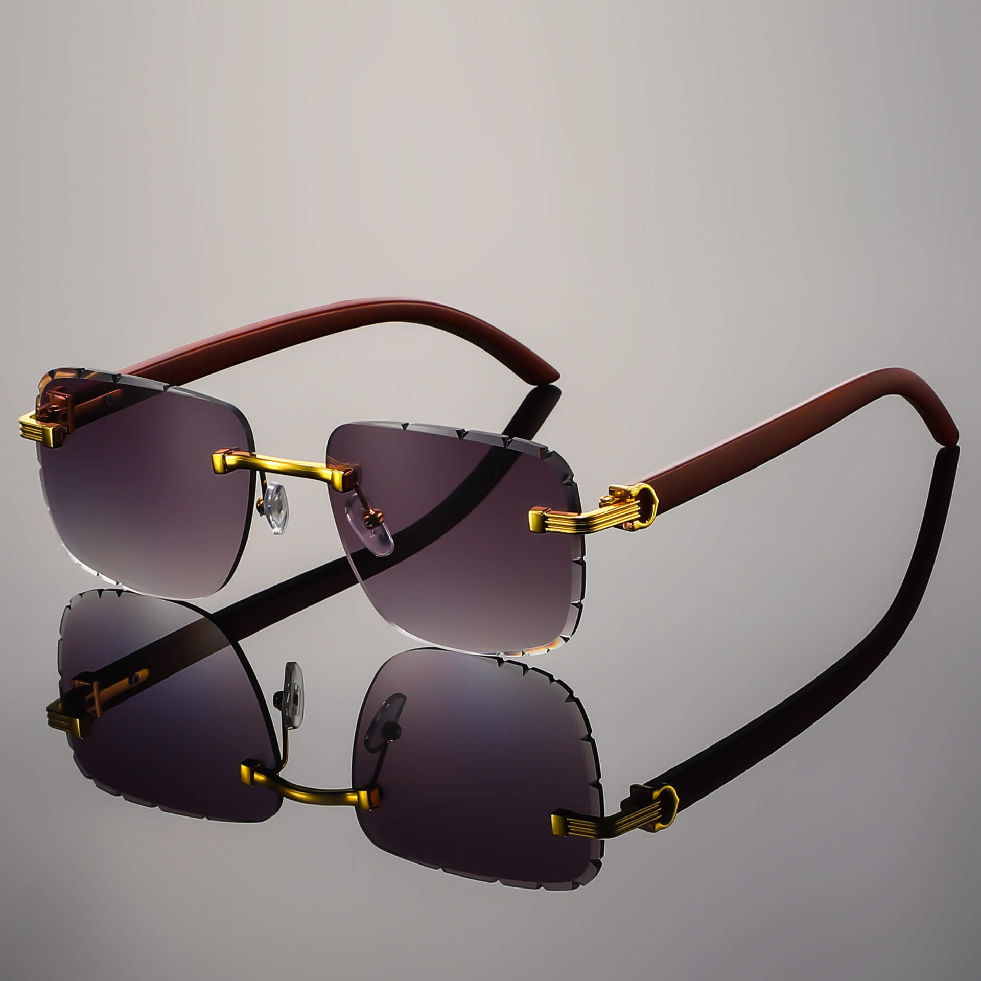 Napoli Rimless Retro Shades