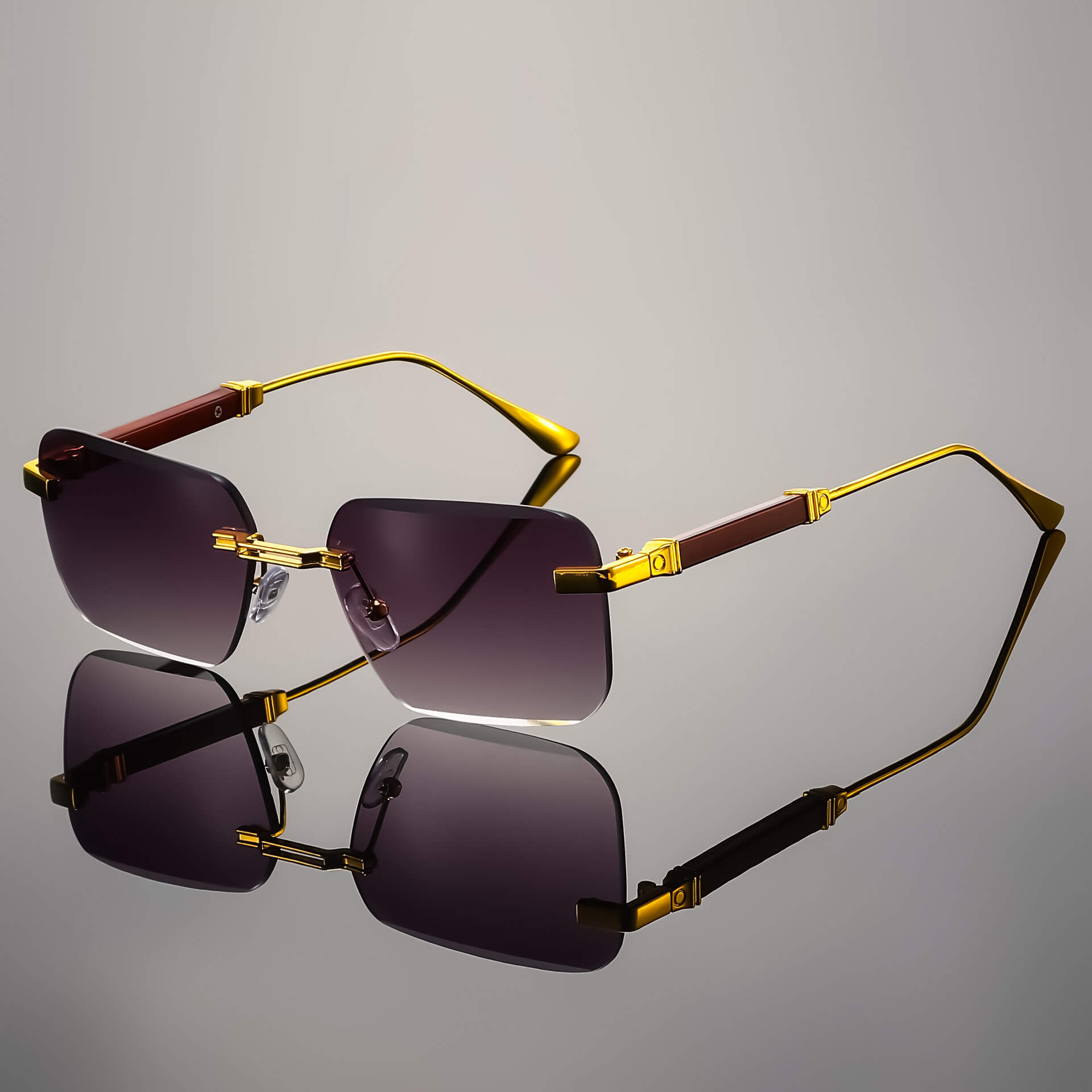 Bruno Valenci Rimless Shades