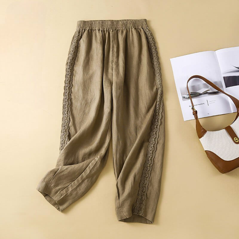 Laura Cotton-Linen Pants