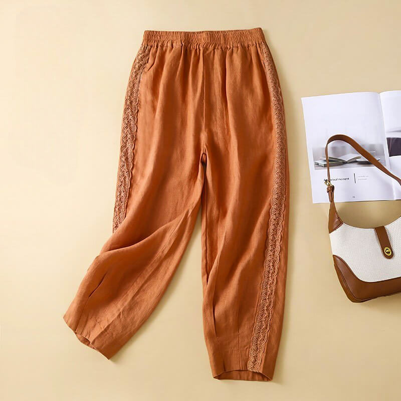 Laura Cotton-Linen Pants