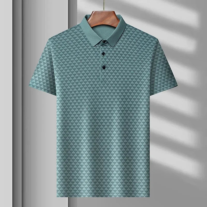Glacier Grid Polo Shirt