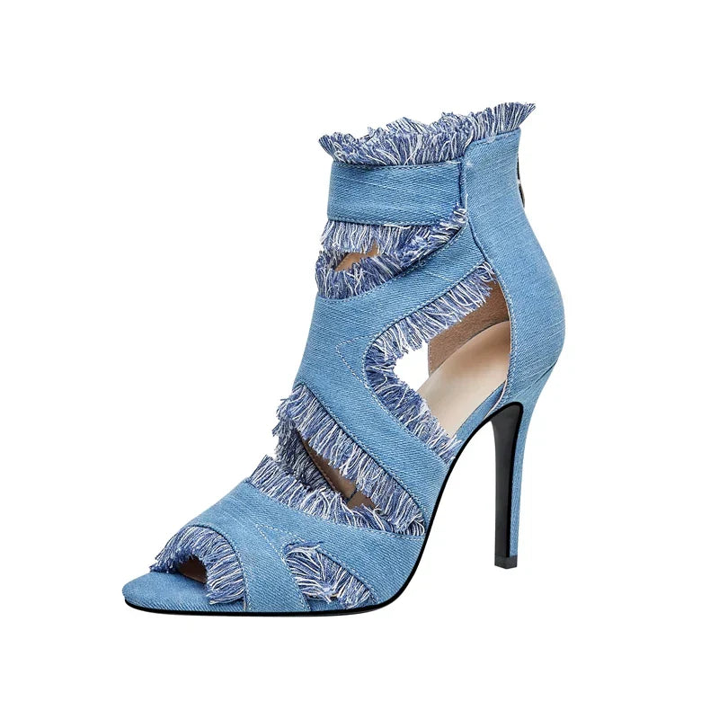 Denim Heels