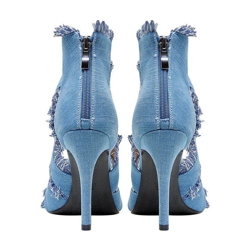 Denim Heels