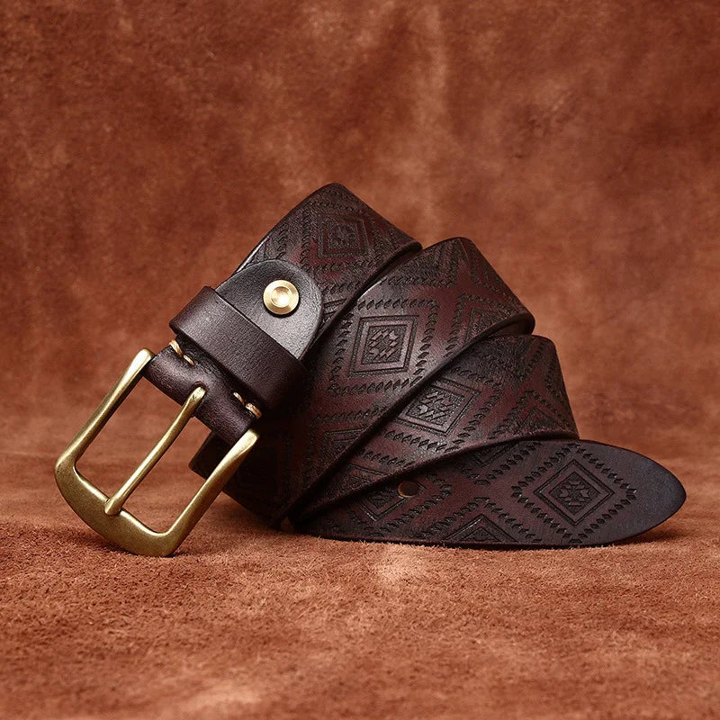 Tribal Leather Belt