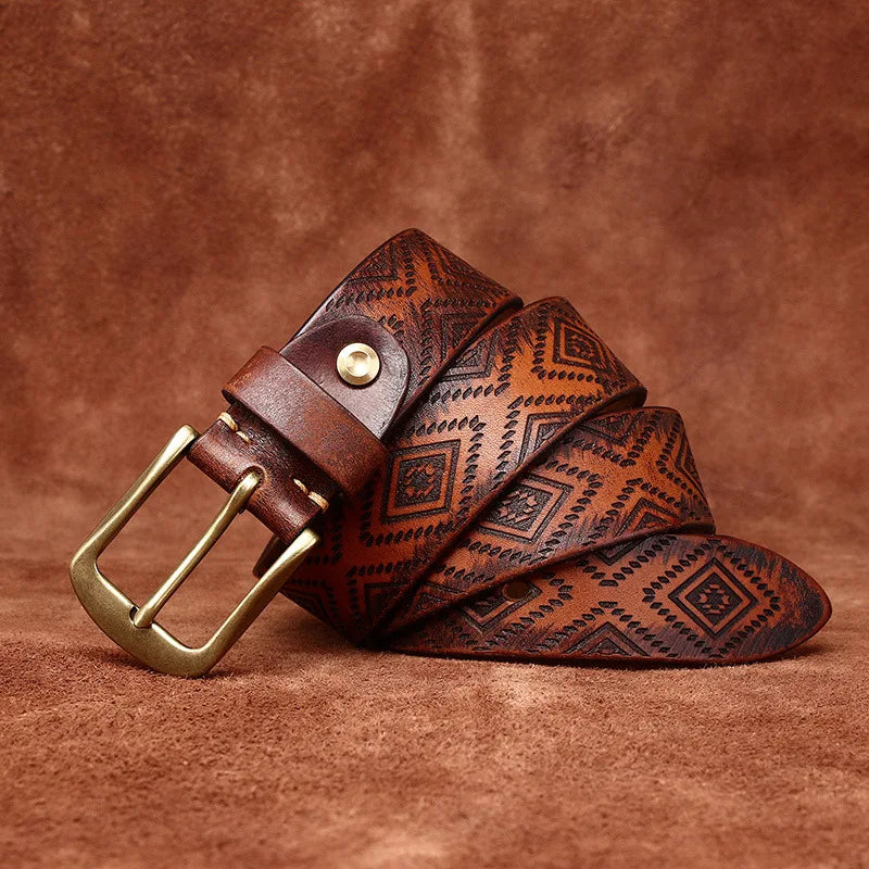 Tribal Leather Belt