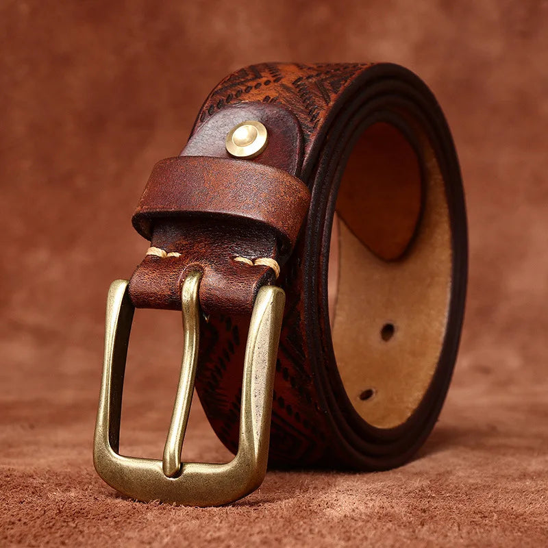 Tribal Leather Belt