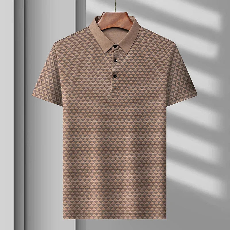 Glacier Grid Polo Shirt