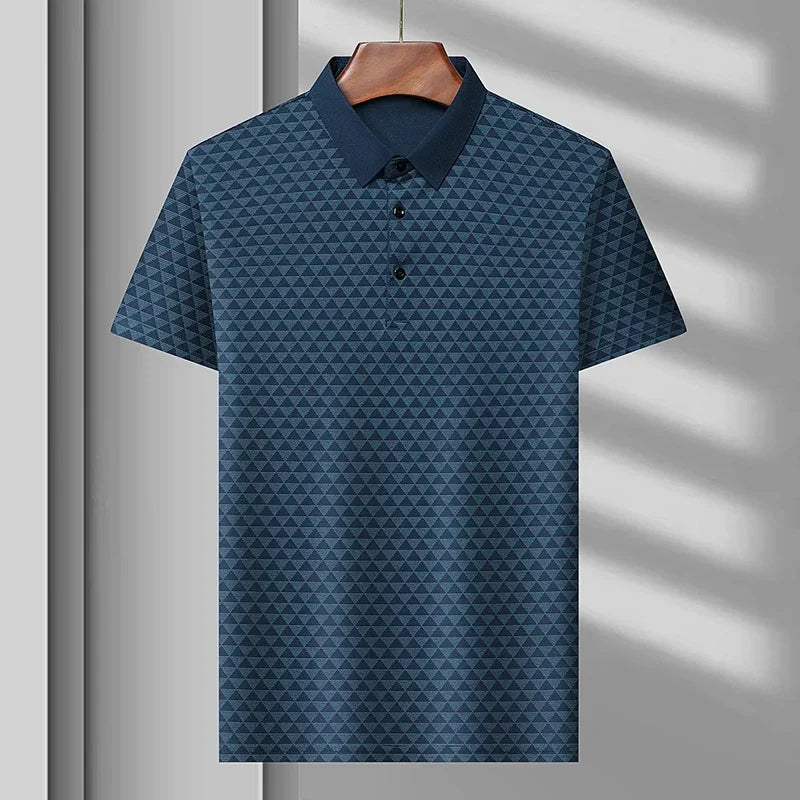 Glacier Grid Polo Shirt