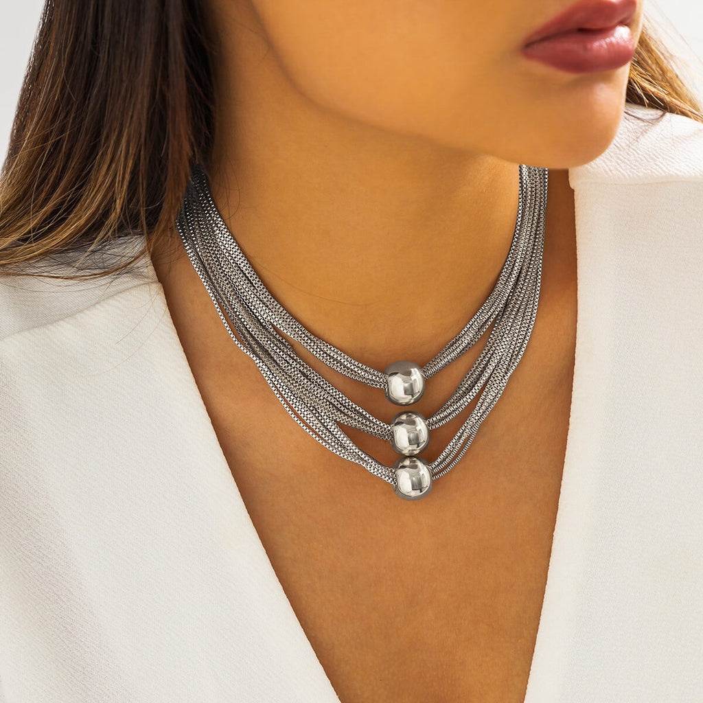 Aria Elegant Sphere Necklace