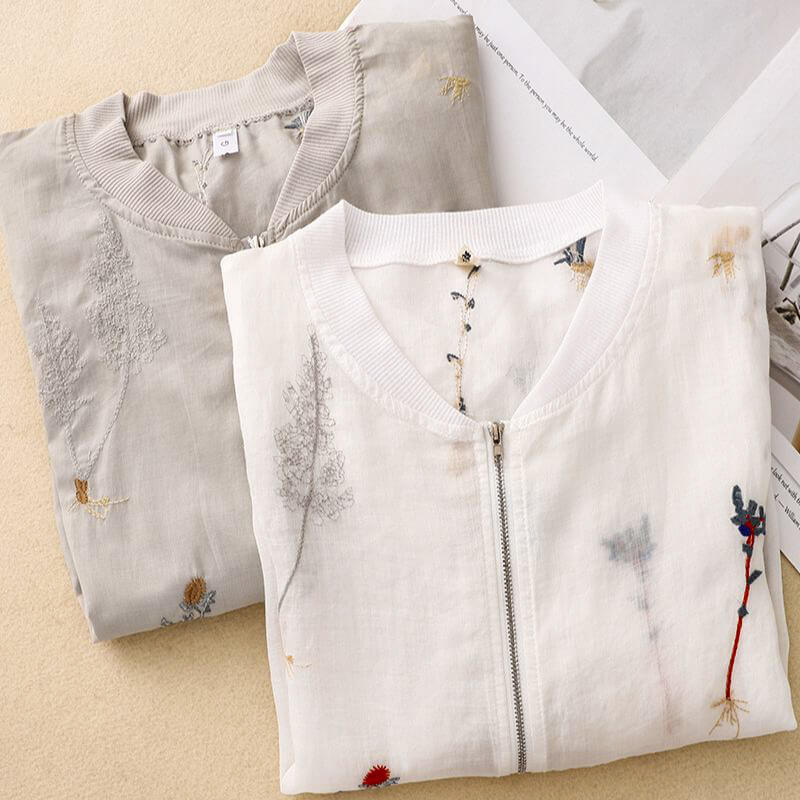 Arlette Couture Cotton-Linen Jacket