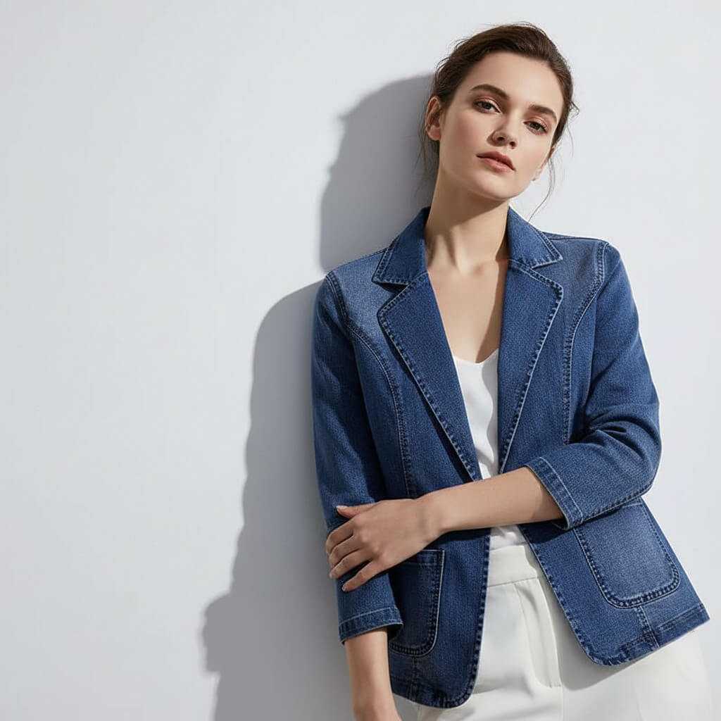 Theodora Organic Denim Blazer