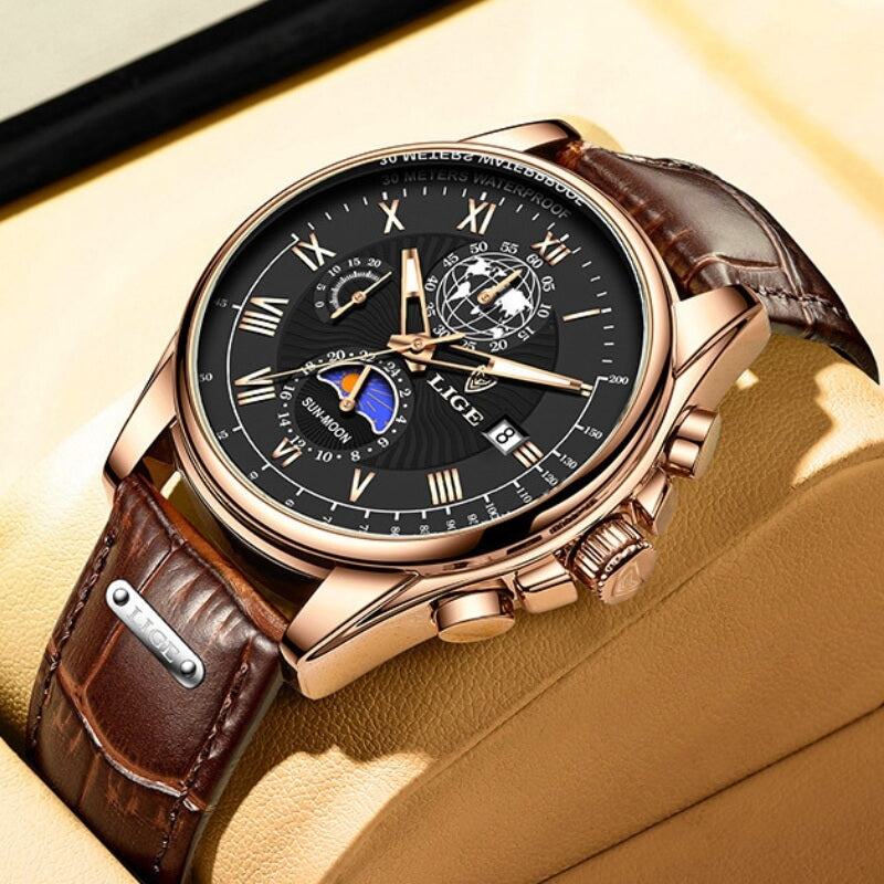 Lige Vintage Chronograph Watch