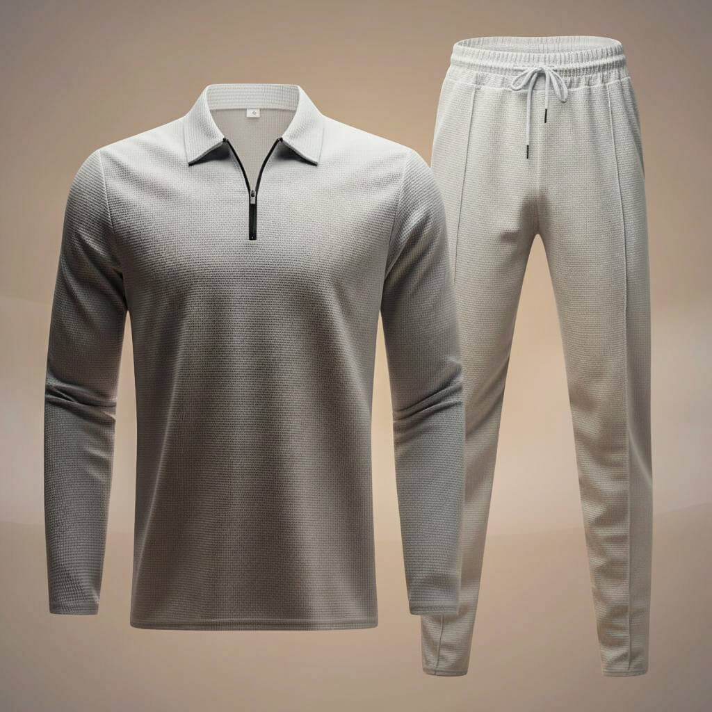 San Diego Waffle-Knit Athleisure Set