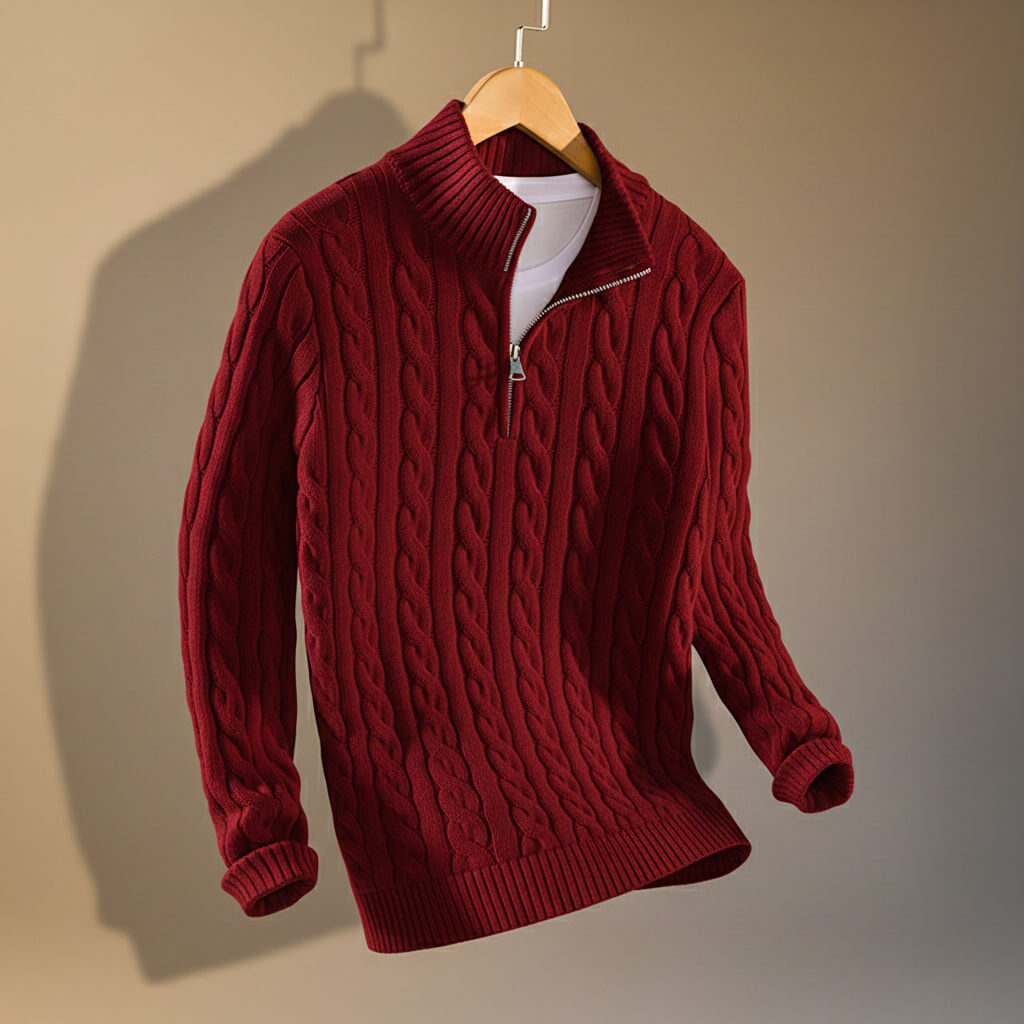 Henry Prestige Cable Knit Sweater